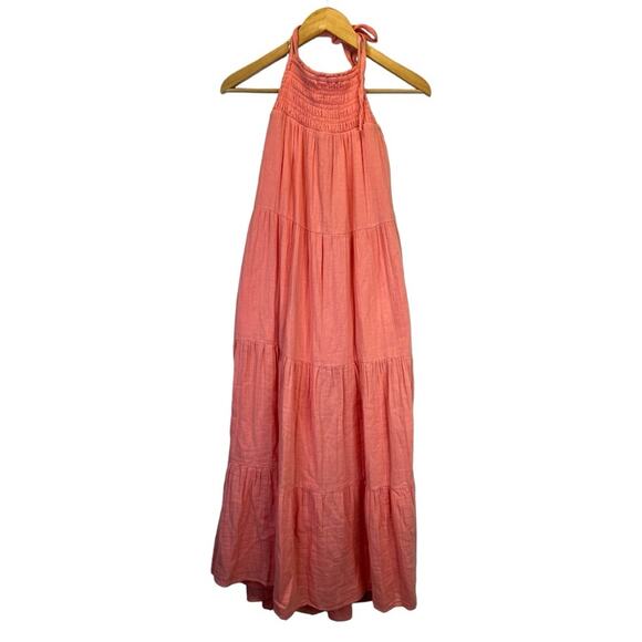 Elan cotton halter midi dress pink - XS - Picture 2 of 16